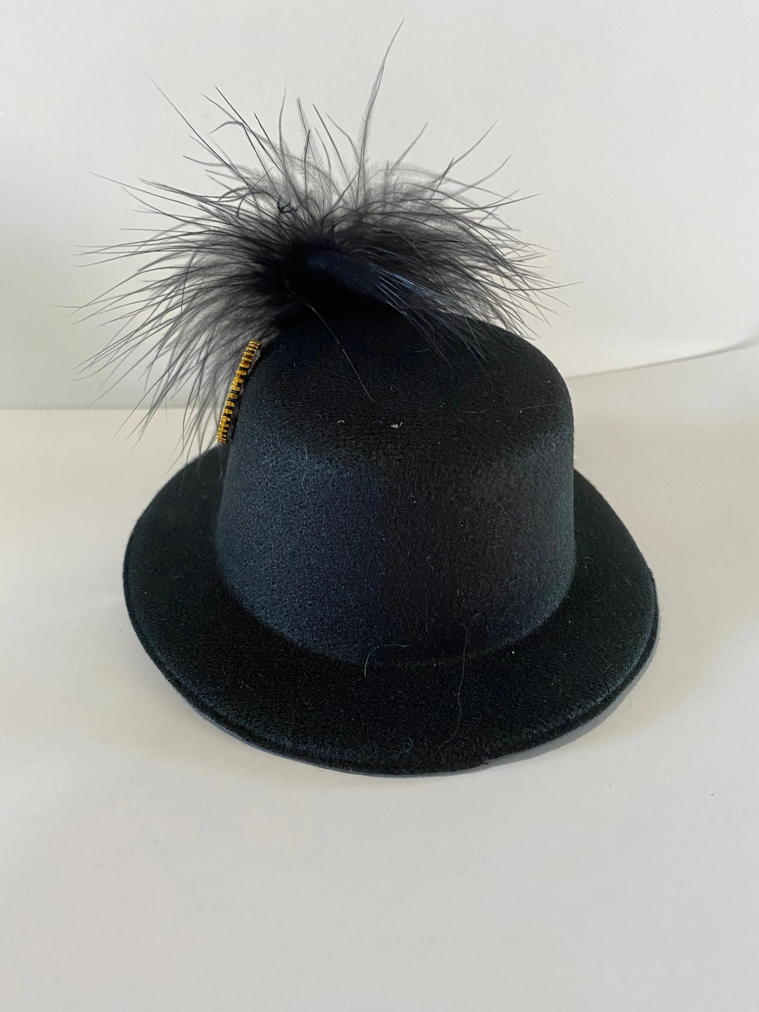 Steampunk Mini Hat with Gold Cogs (O)