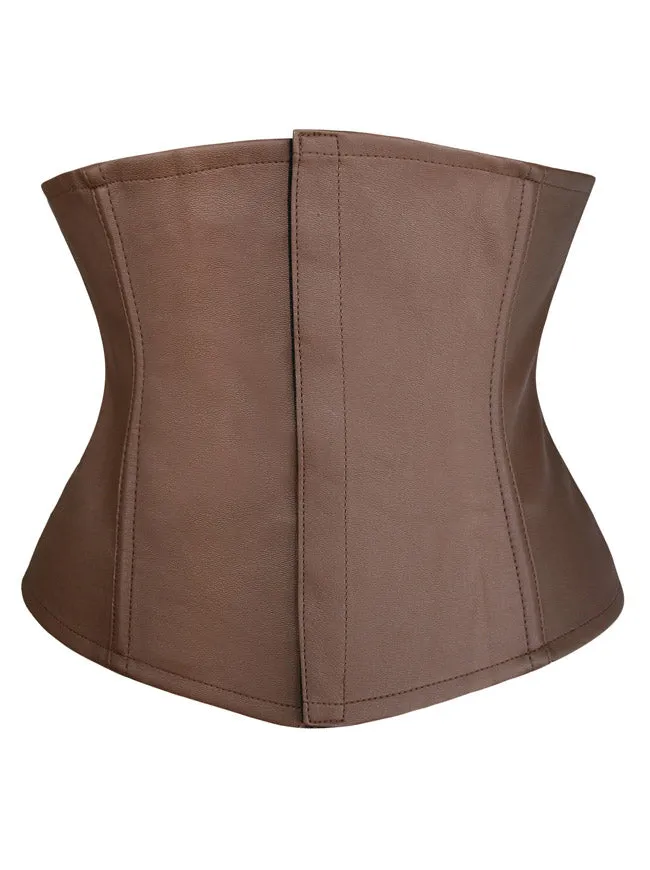 Steampunk Retro Faux Leather Victorian Underbust Corset