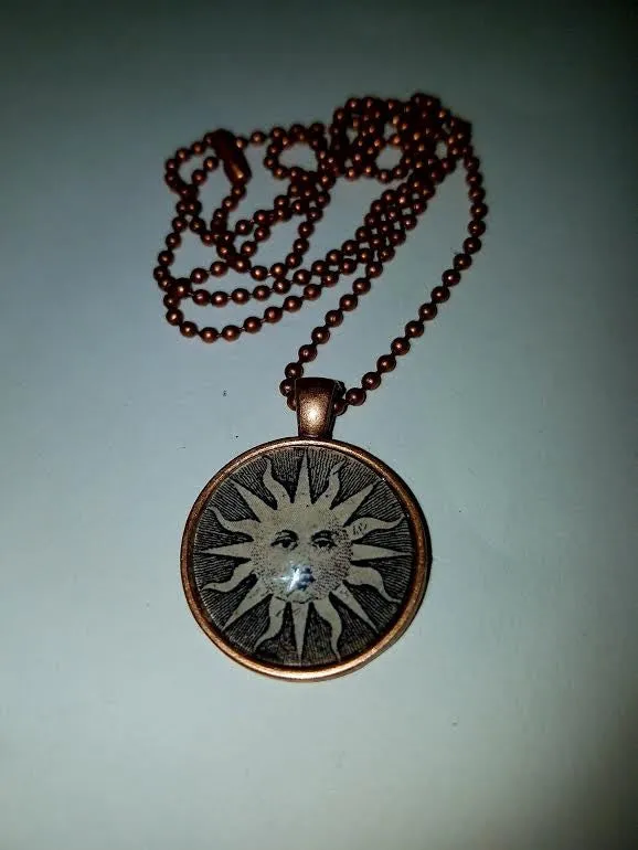 Sun Cabochon Necklace