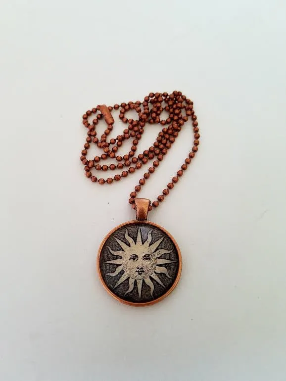 Sun Cabochon Necklace