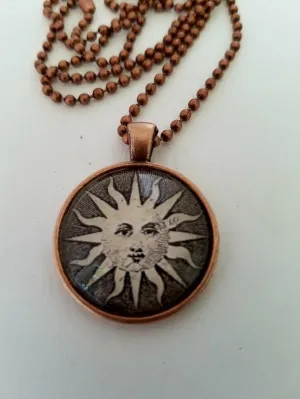 Sun Cabochon Necklace