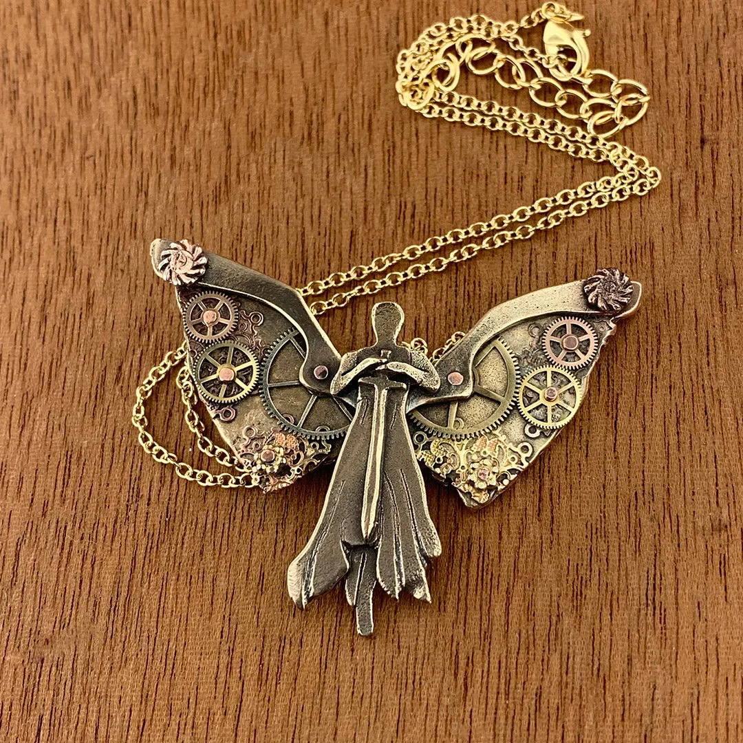 Tessa's Clockwork Angel Necklace