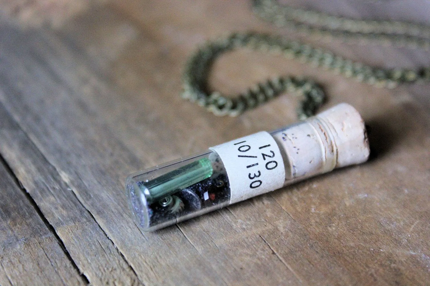 The Alchemist | Finding No. 120. Storyteller Series. Vintage Vial Pendant Necklace.