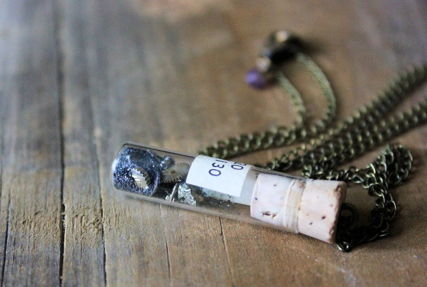 The Alchemist | Finding No. 120. Storyteller Series. Vintage Vial Pendant Necklace.