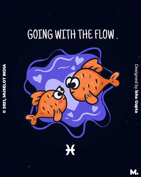 The creative Pisces printed t shirts