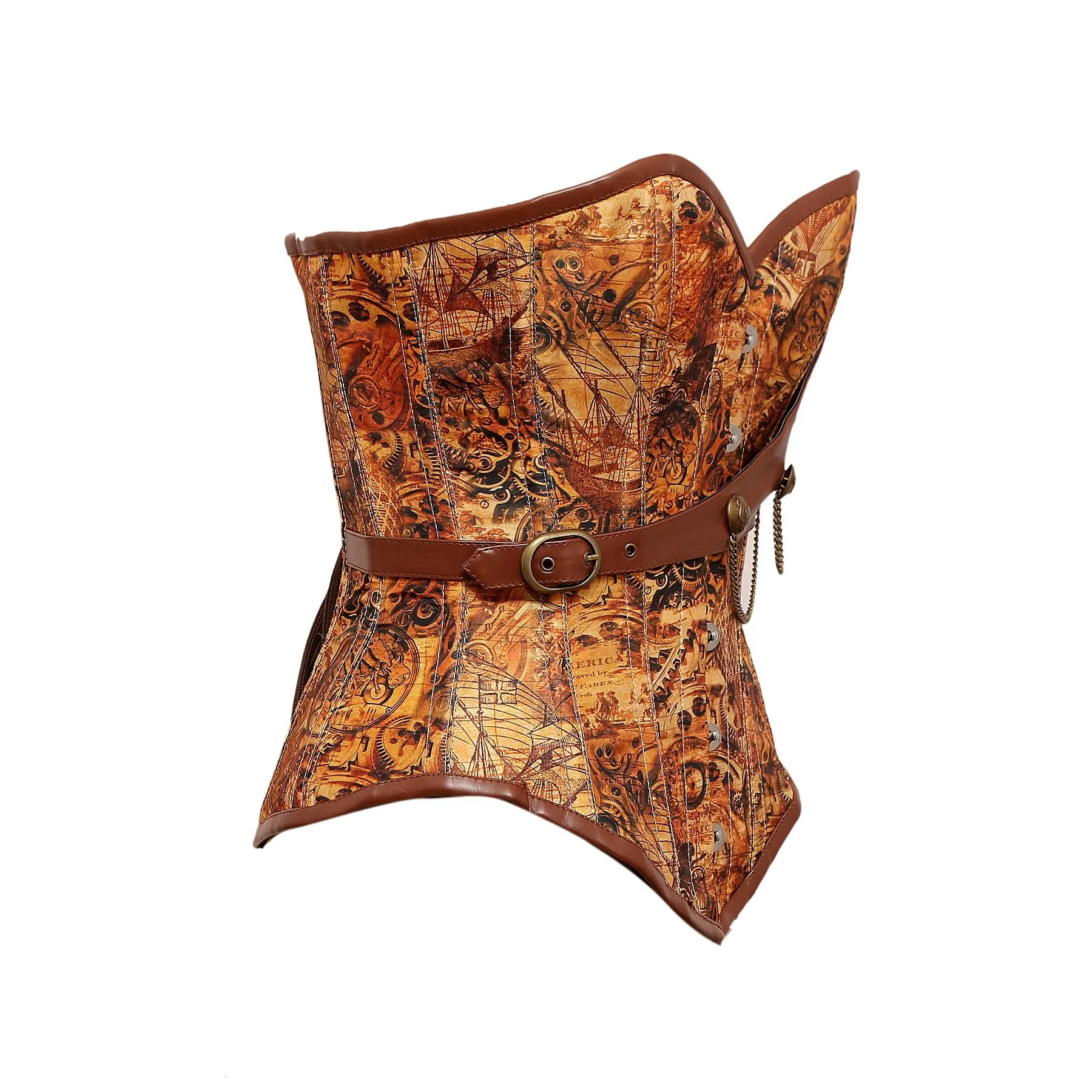 Thorgan Steampunk Steel Boned Overbust Corset