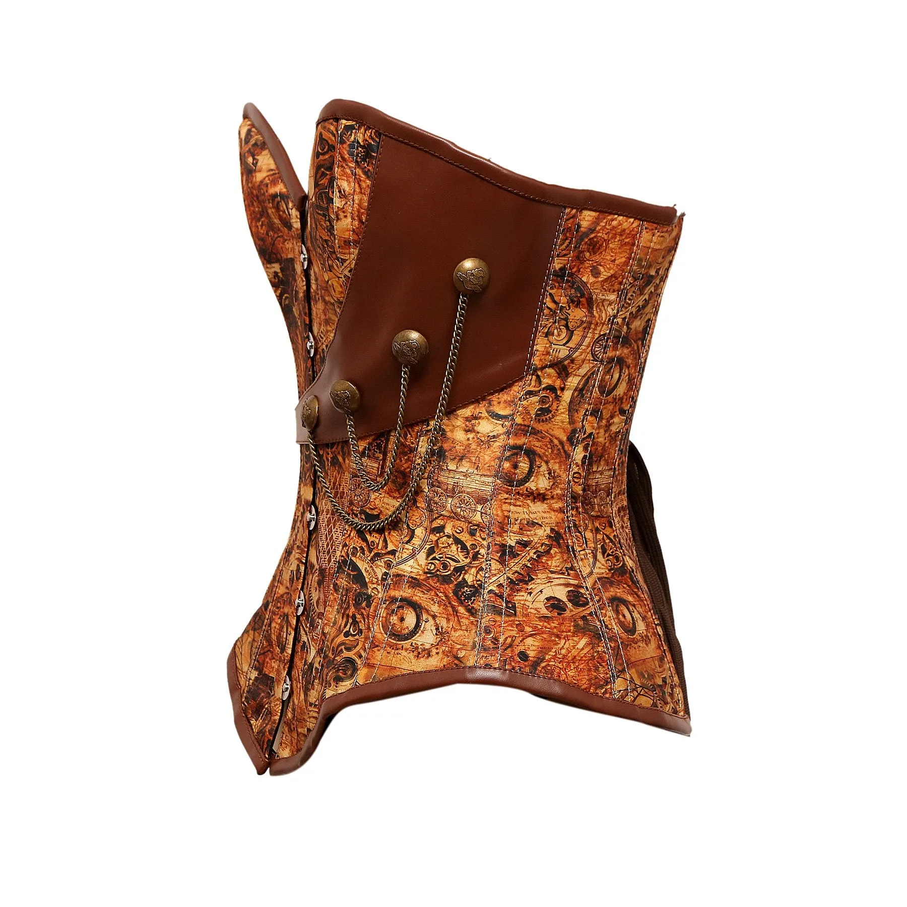 Thorgan Steampunk Steel Boned Overbust Corset
