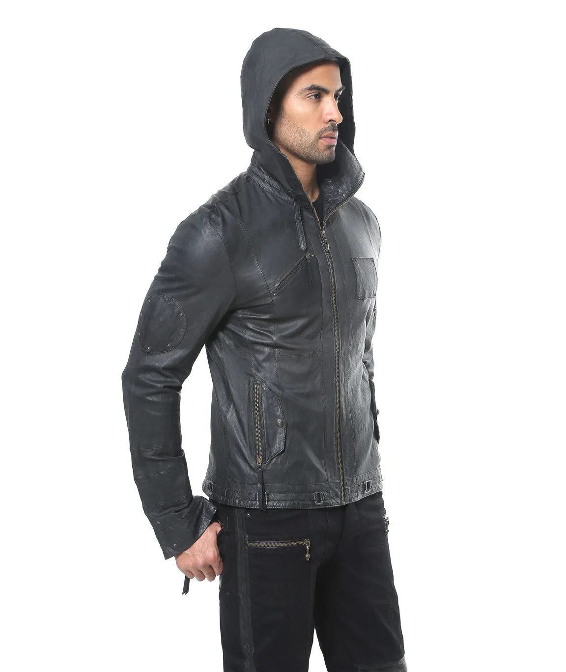 Tiger Leather Hoody