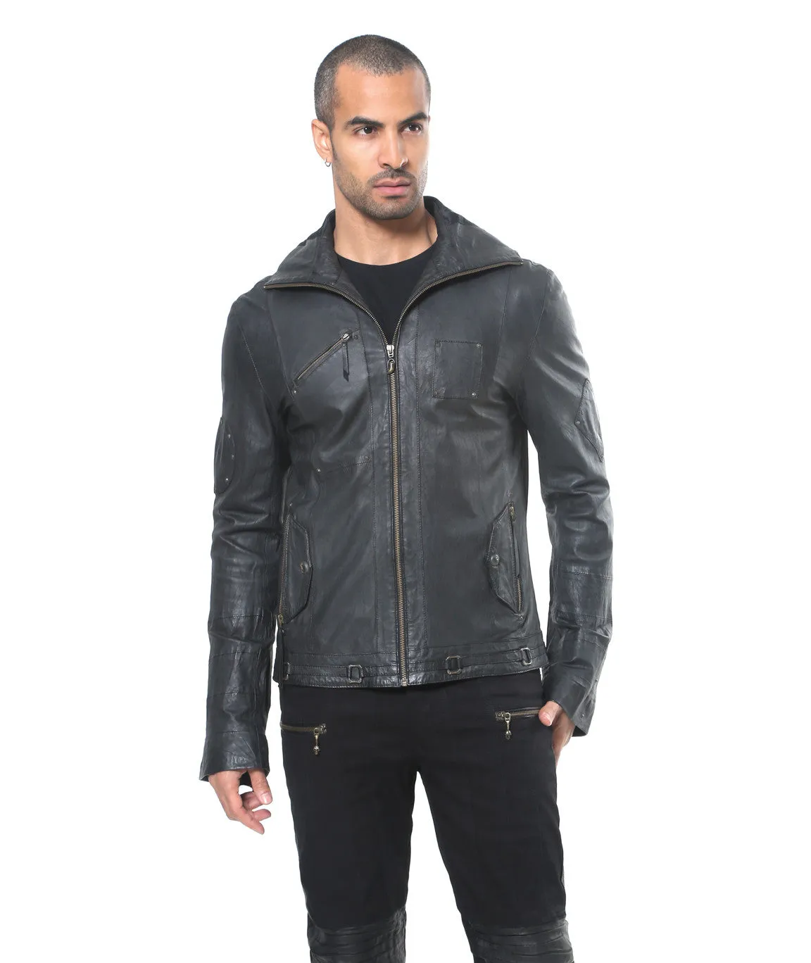Tiger Leather Hoody