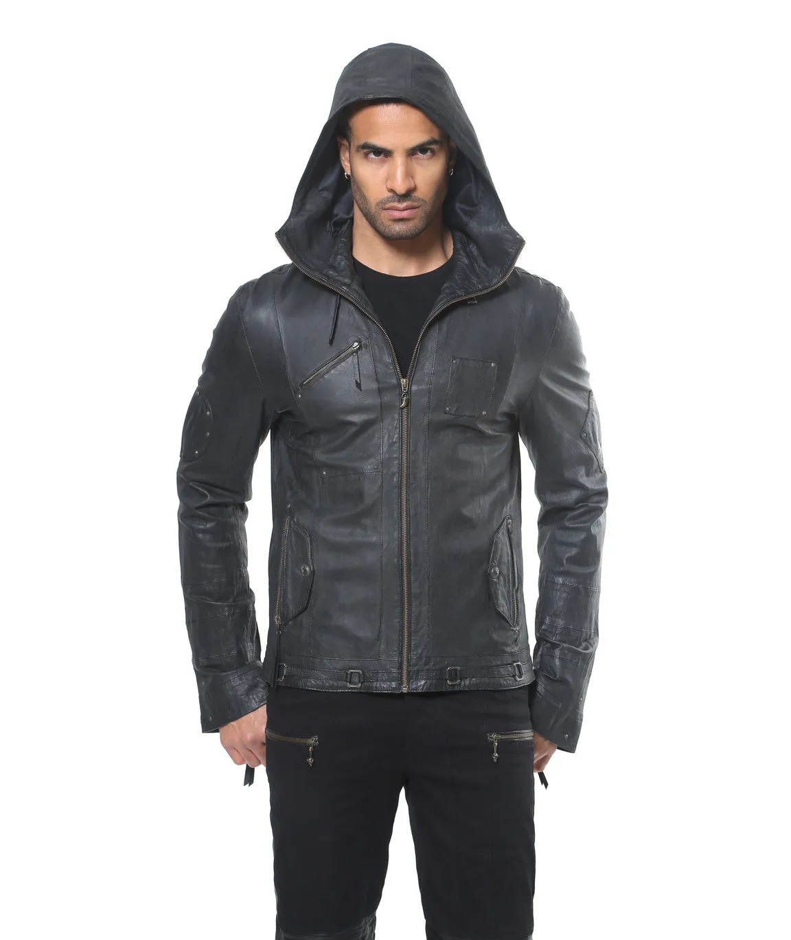 Tiger Leather Hoody
