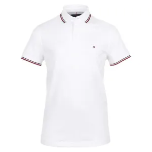 Tommy Hilfiger 1985 RWB Tipped Slim Polo Shirt White