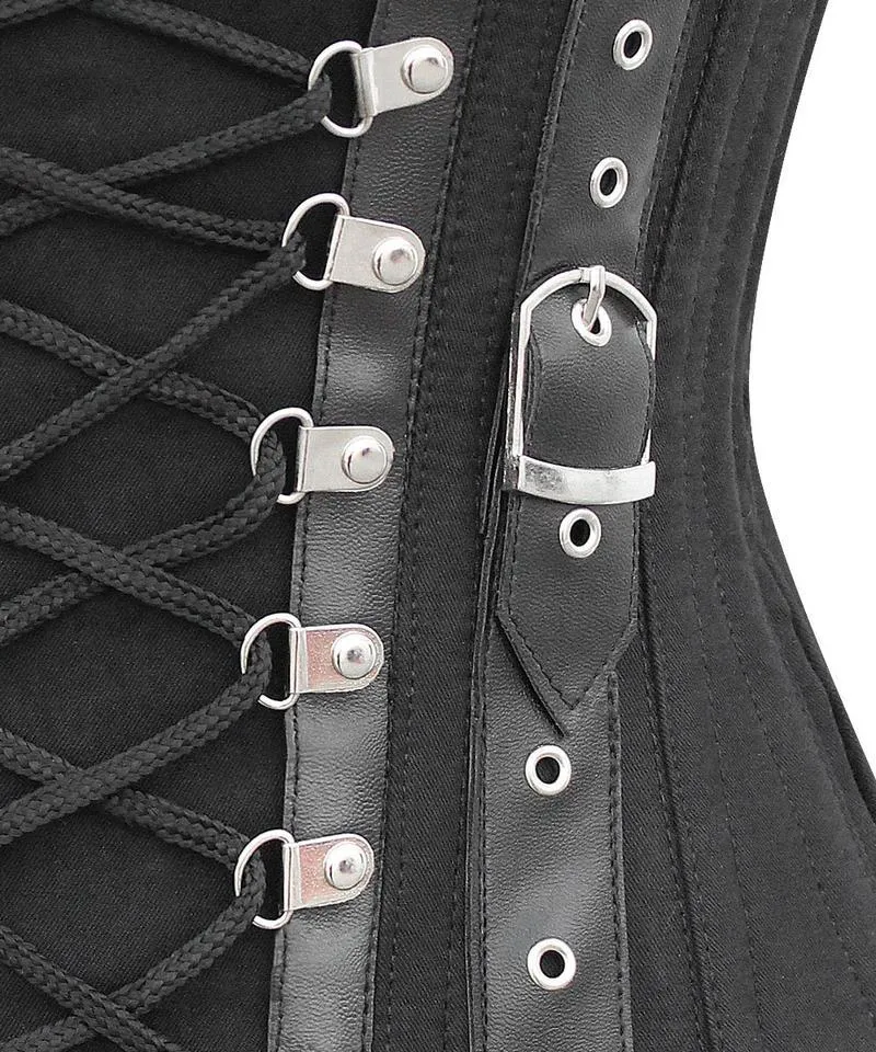 Tricia Shape Criss Cross Cotton Steampunk Underbust Corset