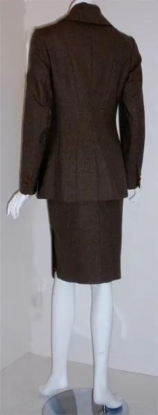 VIVIENNE WESTWOOD 2000s Brown 2 pc Jacket and Pencil Skirt