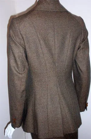 VIVIENNE WESTWOOD 2000s Brown 2 pc Jacket and Pencil Skirt