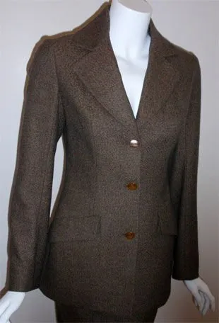 VIVIENNE WESTWOOD 2000s Brown 2 pc Jacket and Pencil Skirt
