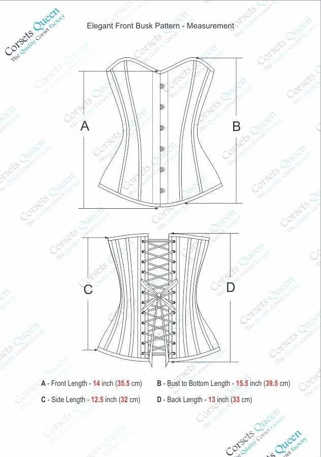 Walters Turquoise Corset with Strap and Faux Leather Pouch