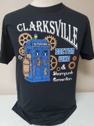 Wh - Clarksville Doctor Who & Steampunk Convention - Official T-Shirt