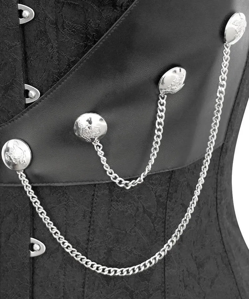 Willock Instant Shape Brocade Steampunk Corset with Chains