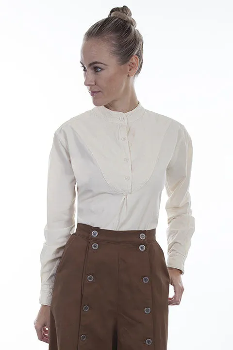 Women's Old West Top Collection: Rangewear Pullover Embroidered Inset Bib