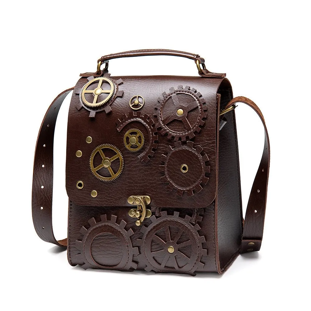 Woowooh Steampunk Diagonal Strap Pack with Gears