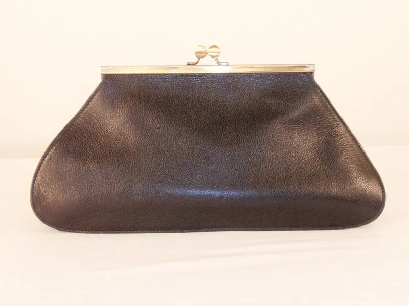 ZAC POSEN for Samsung Black Leather Clutch