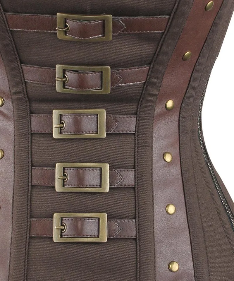 Zion Overbust Steampunk Cotton Corset